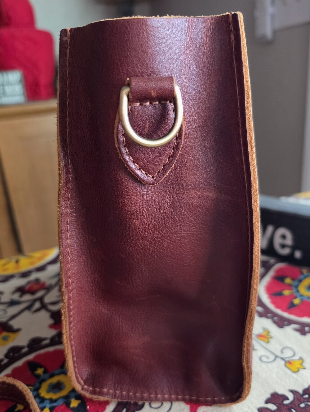 Portland Leather Lola Tote Bag in Nutmeg - Picture 5 of 8